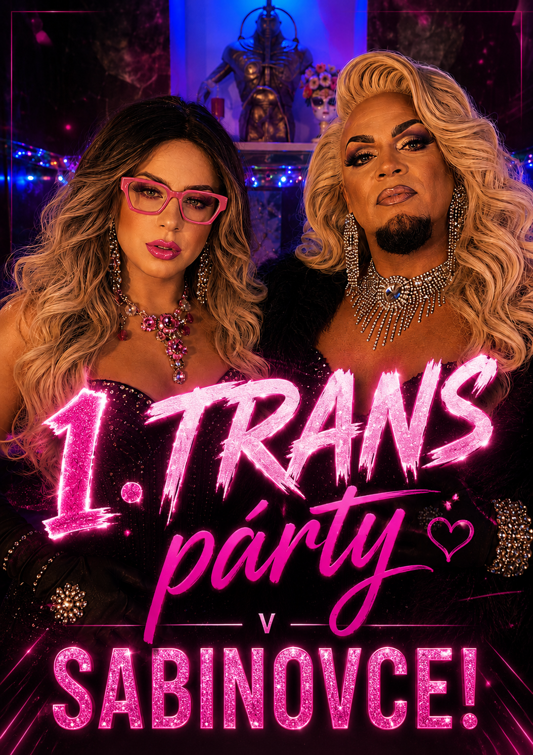 PRVNÍ TRANS VEČER V SABINOVCE !!! 09.10.2026 od 19:00 do 23:30 !!!